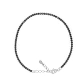 Asfour Crystal Tennis Bracelet With Turquoise Pear & Emerald Zircon In 925 Sterling Silver